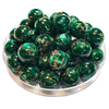 318 - Boules acryliques Effet Murano - Vert 16MM
