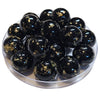319 - Boules acryliques effet Murano - Noir 20MM