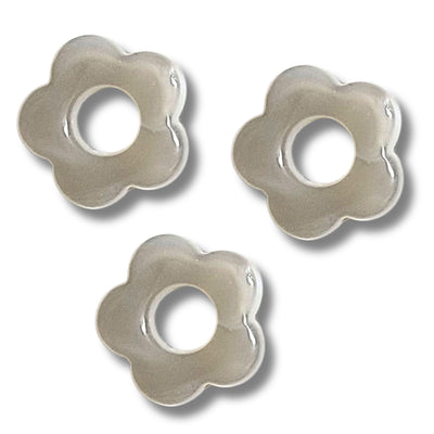 31- Fleur BABY Gris marbré - 20mm
