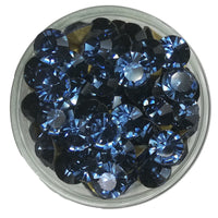 32 -Denim Blue, chaton SS38 en cristal, 8MM