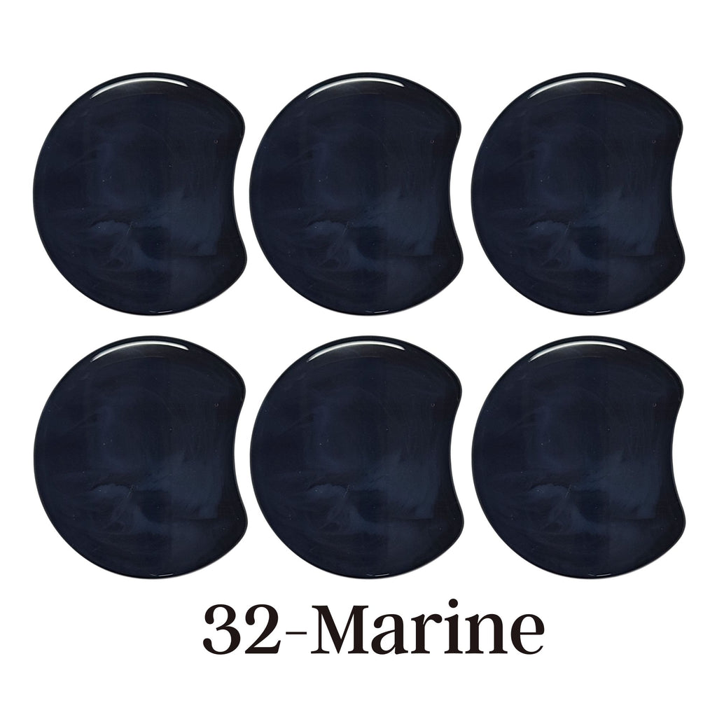 MOON 32- Palet lune incurvé Marine marbré