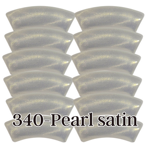 340 - Tubes incurvés Pearl satin 8MM/12MM