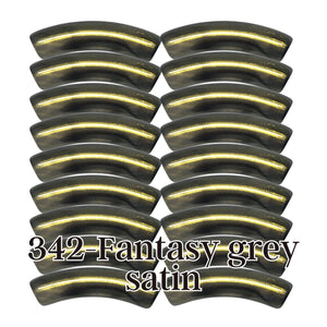 342 - Tubes incurvés Fantasy Grey satin 8MM