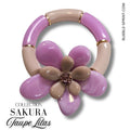 SAKURA Bracelet Taupe Lilas