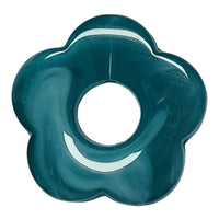 34- Fleur Capucine Teal marbré- 27mm