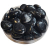 35/23MM - Galets TIKA, Noir marbré
