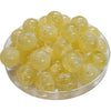 361 - Boules acryliques brillantes Miel Clair marbré 16MM