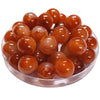 364 - Boules acryliques brillantes Agate Orangé marbré 16MM
