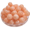365 - Boules acryliques brillantes Saumon marbré 16MM
