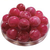 366 - Boules acryliques brillantes Fuchsia marbré 20MM