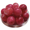 366 - Boules acryliques brillantes Fuchsia marbré 24MM