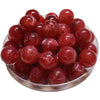 367 - Boules acryliques brillantes Framboise marbré 16MM