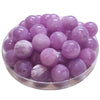 368 - Boules acryliques brillantes Lilas marbré 16MM