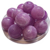368 - Boules acryliques brillantes Lilas marbré 24MM