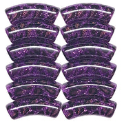 373- Tubes incurvés Glitter Léopard Ultra-violet 12MM