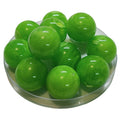 373 - Boules acryliques brillantes Vert Prairie marbré 24MM