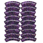 373- Tubes incurvés Glitter léopard Ultra-violet 8MM