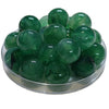374 - Boules acryliques brillantes Vert Gazon marbré 20MM