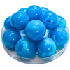 377 - Boules acryliques brillantes Turquoise marbré 24MM
