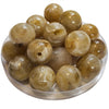 379 - Boules acryliques brillantes Beige marbré 20MM