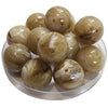 379 - Boules acryliques brillantes Beige marbré 24MM