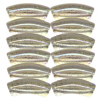 380 - Tubes incurvés Cristal paillettes AB 8MM/12MM