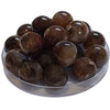 382 - Boules acryliques brillantes Crème de Marron marbré 20MM