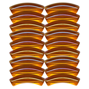 383 - Tubes incurvés Orange foncé AB 8MM/12MM