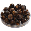 384 - Boules acryliques brillantes Trois Chocolats marbré 16MM