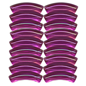385 - Tubes incurvés Rose fuchsia AB 8MM/12MM
