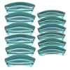 387 - Tubes incurvés Turquoise AB 8MM/12MM