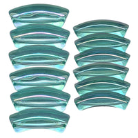 387 - Tubes incurvés Turquoise AB 8MM/12MM