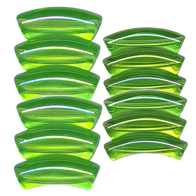 389 - Tubes incurvés Vert clair AB 8MM/12MM