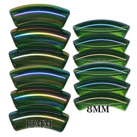 390 - Tubes incurvés Vert foncé AB 8MM/12MM