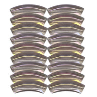 391 - Tubes incurvés Gris parme AB 8MM/12MM