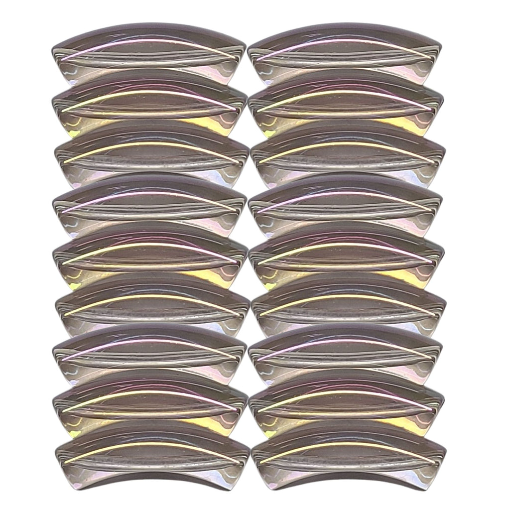 391 - Tubes incurvés Gris parme AB 8MM/12MM