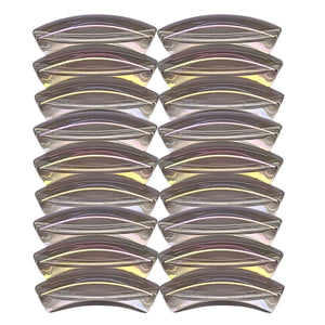 391 - Tubes incurvés Gris parme AB 8MM/12MM