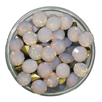 3 -White Opal, chaton SS38 en cristal, 8MM