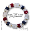 ALLEZ les BLEUS !  Bracelet DiscoDisk Tricolore