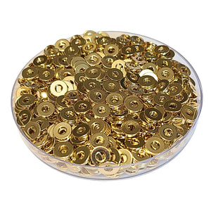 8MM - Rondelles dorées
