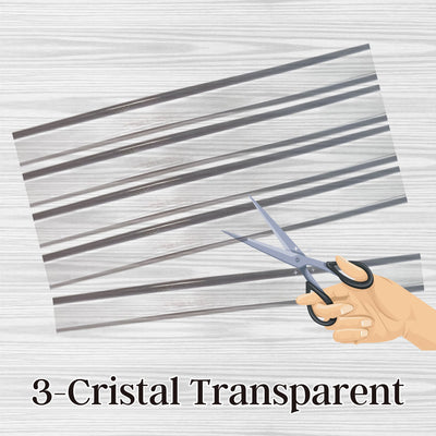 3- Cristal transparent, sangle en silicone