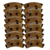 418- Tubes incurvés DESIGN - Motif Pois Terre d'ombre 8MM
