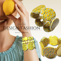 MOON 1030B- Palet lune incurvé DESIGN - Motif Citrons