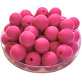 425 - Boules acryliques brillantes Rose Magenta 16MM