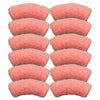 437 - Tubes incurvés Sucrés 14MM, Rose Poudré
