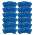 447 - Tubes incurvés Sucrés 14MM, Sorbet Azur