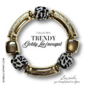 TRENDY Bracelet Goldy Léo/nougat