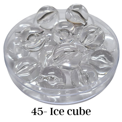 45 - Boules acryliques brillantes Ice cube 20MM