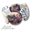 KIT bracelet collection MOON - Léopard Flamant