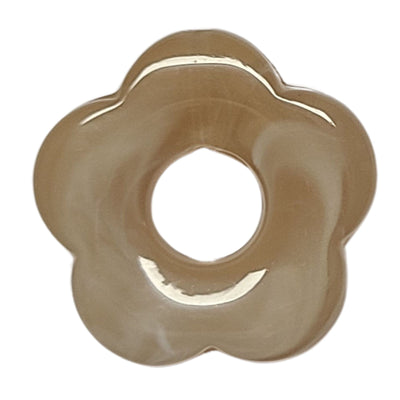 47- Fleur Capucine Beige marbré- 27mm